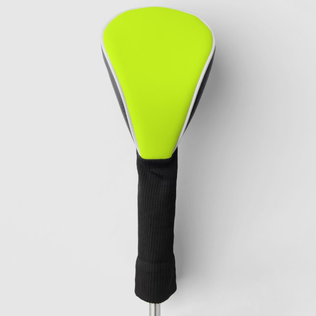 Electric Lime Solid colour  Golf Head Cover (Front)
