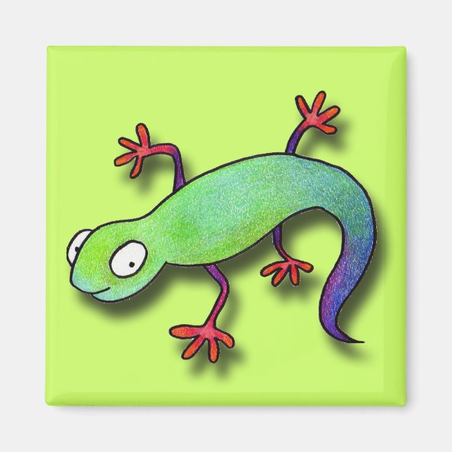 Electric Lizard! Magnet (Front)
