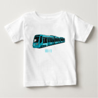 Electric locomotive cartoon illustration