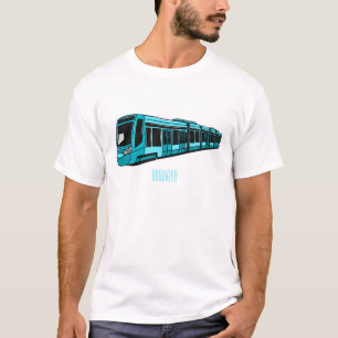 Electric locomotive cartoon illustration T-Shirt