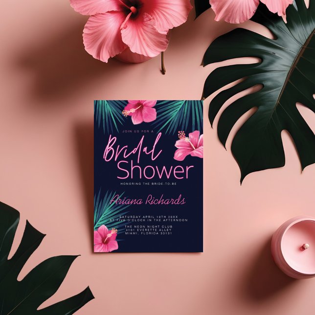 Electric Love Neon Pink Tropical Retro (Creator Uploaded)