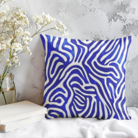 Electric Mazze Blue Abstract Pattern