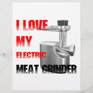 Electric meat grinder flyer