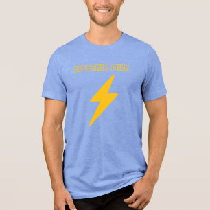 Electric Milk Bolt & Blue Tri-Blend Shirt