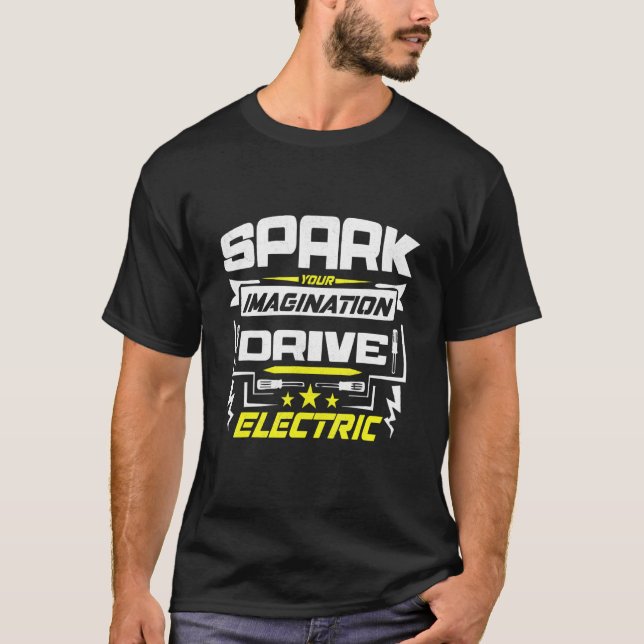 Electric Mobility Car Driver Environmental Protect T-Shirt (Front)