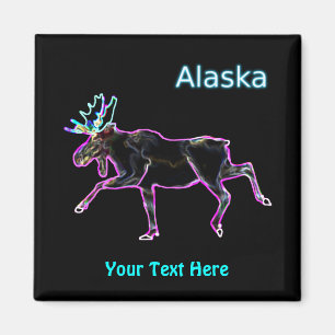 Electric Moose - Alaska Magnet