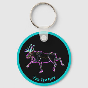 Electric Moose Key Ring