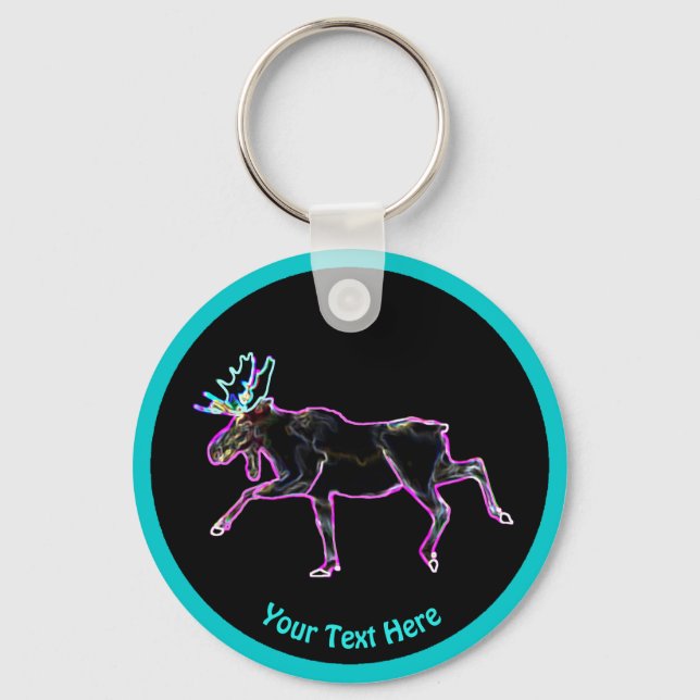 Electric Moose Key Ring (Front)