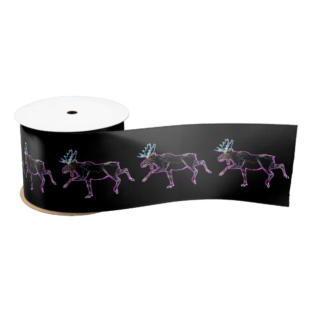 Electric Moose Satin Ribbon (Spool)