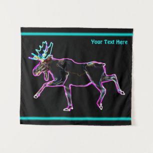 Electric Moose Tapestry