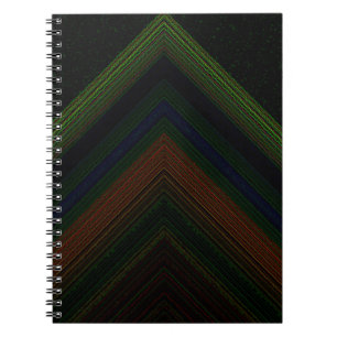Electric Mountain Black Notebook