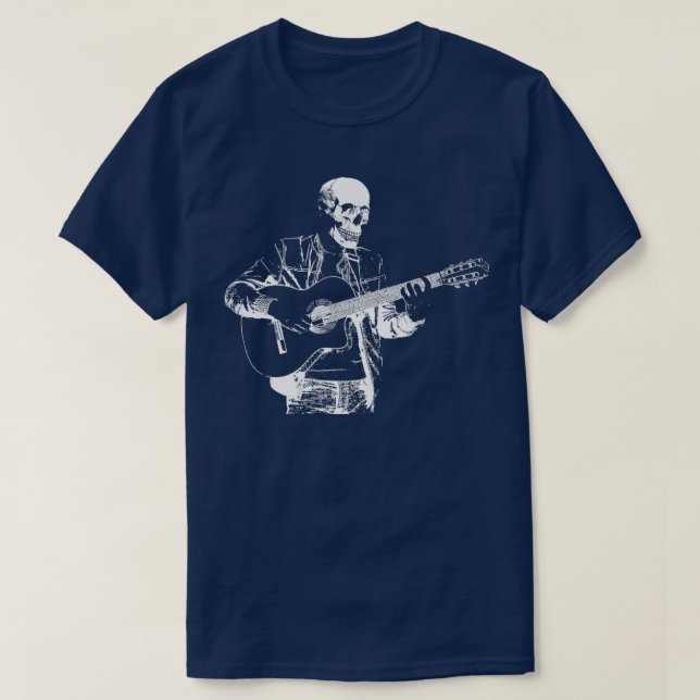 Electric Musician EGuitar Rock GuitaristGuitar Ske T-Shirt (Design Front)