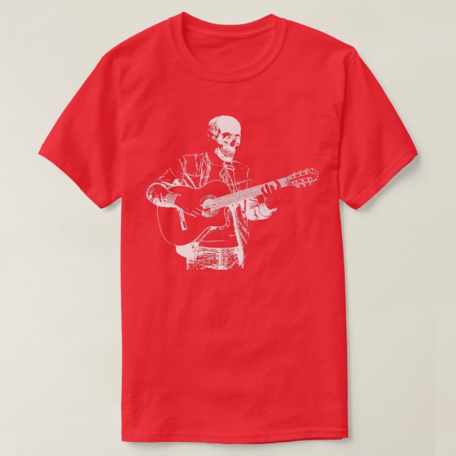 Electric Musician EGuitar Rock GuitaristGuitar Ske T-Shirt (Design Front)