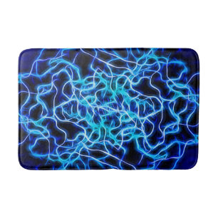 Electric Neon Blue Tesla Coil Lightning Bath Mat