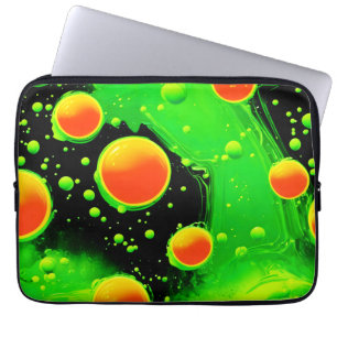 Electric Neon Bubble Dance Laptop Sleeve