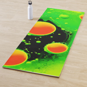 Electric Neon Bubble Dance Yoga Mat