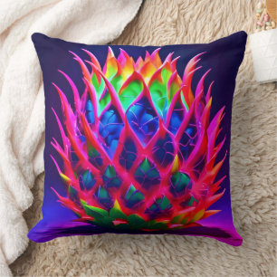 Electric Neon Dragon Fruit Cushion