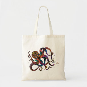 Electric Octopus Tote Bag