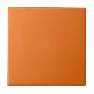 Electric Orange Solid Colour Ceramic Tile