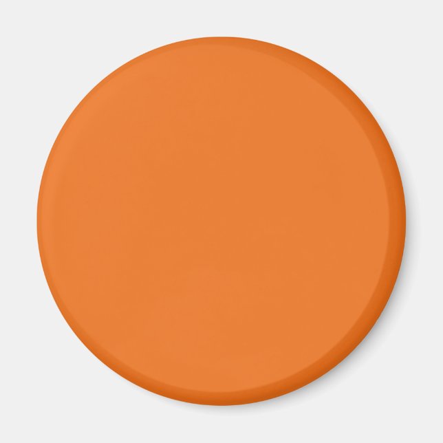 Electric Orange Solid Colour Magnet (Front)