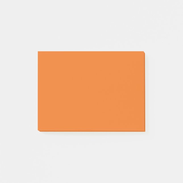 Electric Orange Solid Colour Post-it Notes (Front)