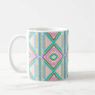 Electric Pastel Dream Kaleidoscope Coffee Mug