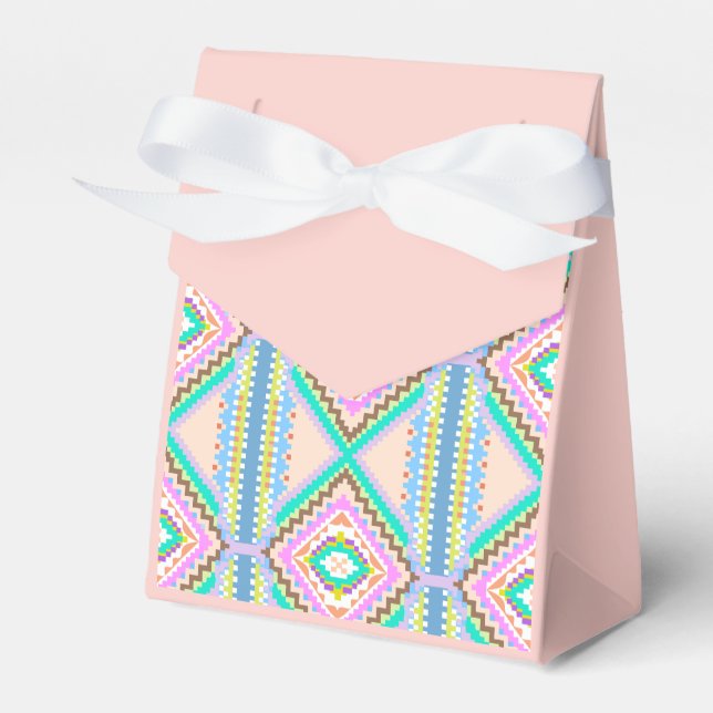 Electric Pastel Dream Kaleidoscope Favour Box (Front Side)