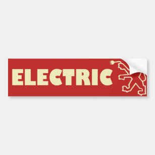 Electric Peugeot Bumper Sticker