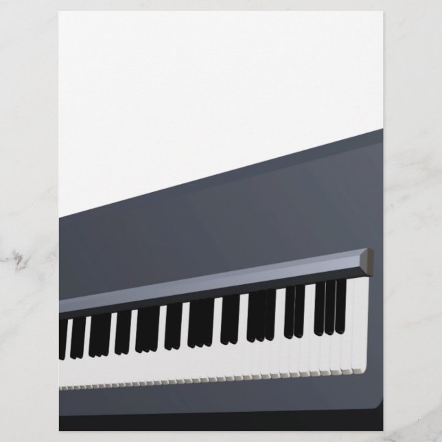 Electric piano keyboard flyer (Front)