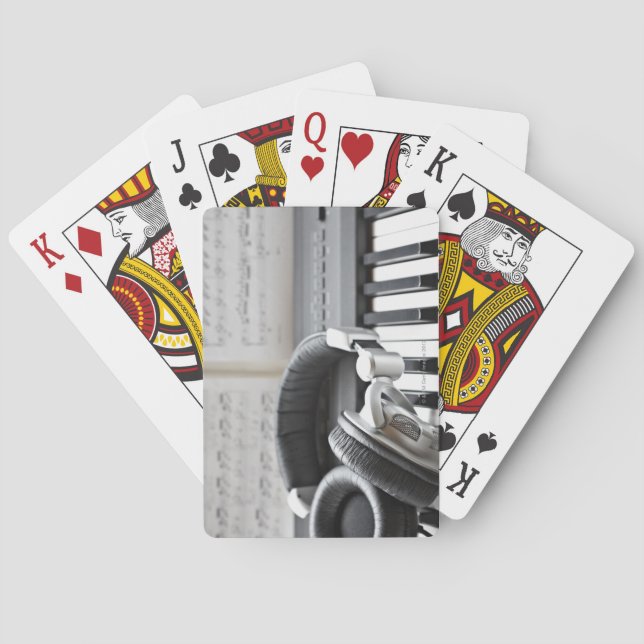 Electric Piano Keyboard Playing Cards (Back)