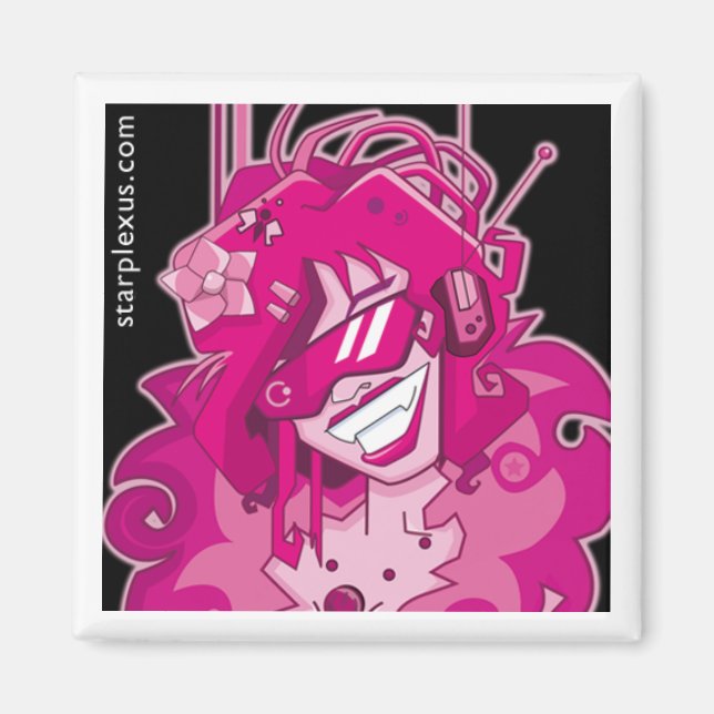 electric pink magnet (Front)