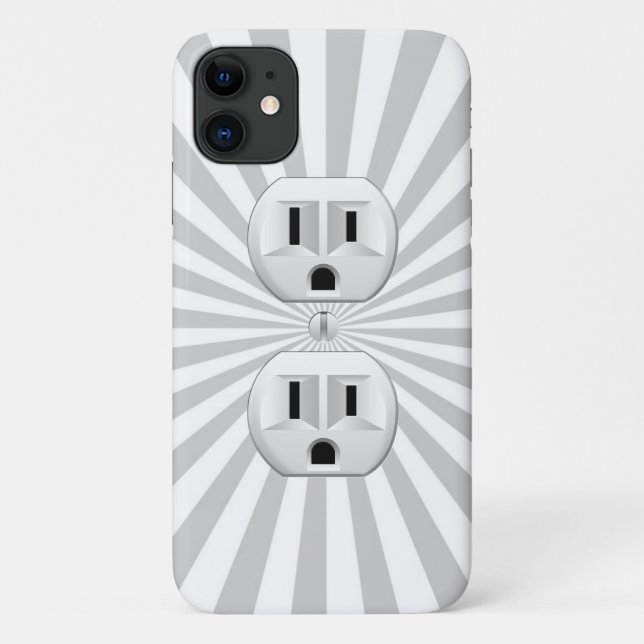 Electric Plug Wall Outlet Fun Customise This! Case-Mate iPhone Case (Back)