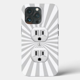 Electric Plug Wall Outlet Fun Customise This! iPhone 13 Pro Case