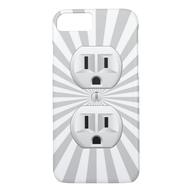 Electric Plug Wall Outlet Fun Customise This! Case-Mate iPhone Case (Back)