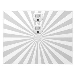 Electric Plug Wall Outlet Fun Customise This! Notepad