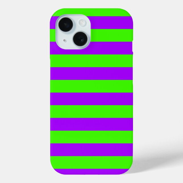 Electric Psychedelic Purple And Harlequin Green Case-Mate iPhone Case (Back)