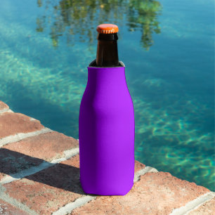 Electric Psychedelic Purple Solid Colour Bottle Cooler