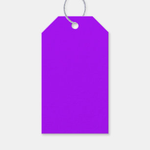 Electric Psychedelic Purple Solid Colour Gift Tags
