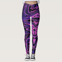 Electric Purple Abstract Fluid Pattern