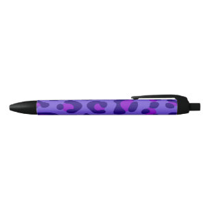 "Electric Purple Leopard" Blue Ink Pen