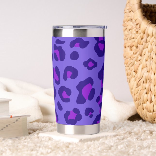 "Electric Purple Leopard" Insulated Tumbler (Living Room)