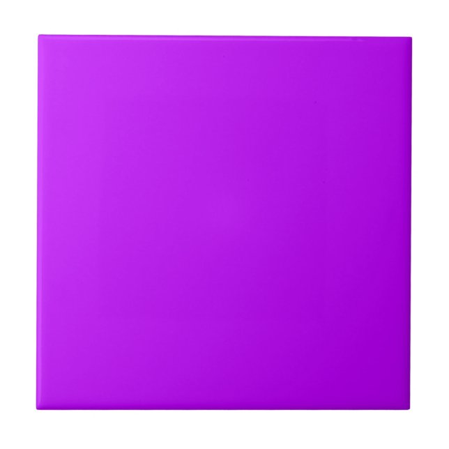 Electric Purple Solid Colour Ceramic Tile (Front)