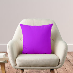 Electric Purple Solid Colour Cushion