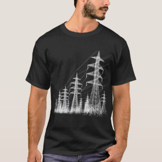 Electric Pylons - Power Lines T-Shirt
