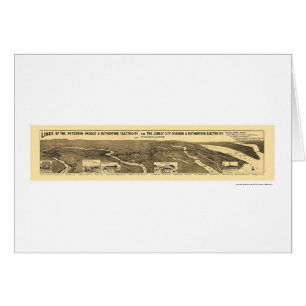 Electric Railway Railroad Map 1894