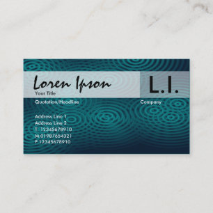 Electric Rain - Green Business Card