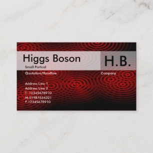 Electric Rain - Red - Customised Business Card
