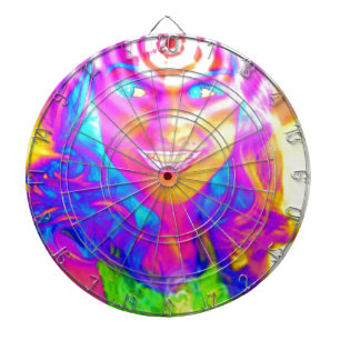 Electric Rainbow Dartboard