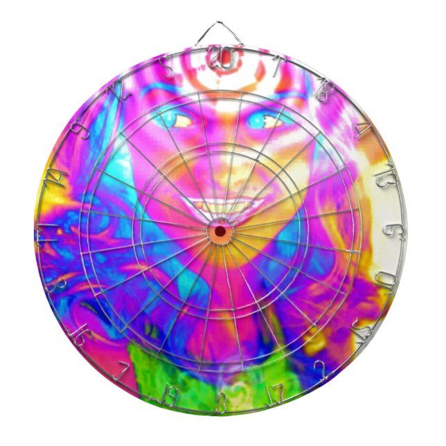 Electric Rainbow Dartboard (Front)