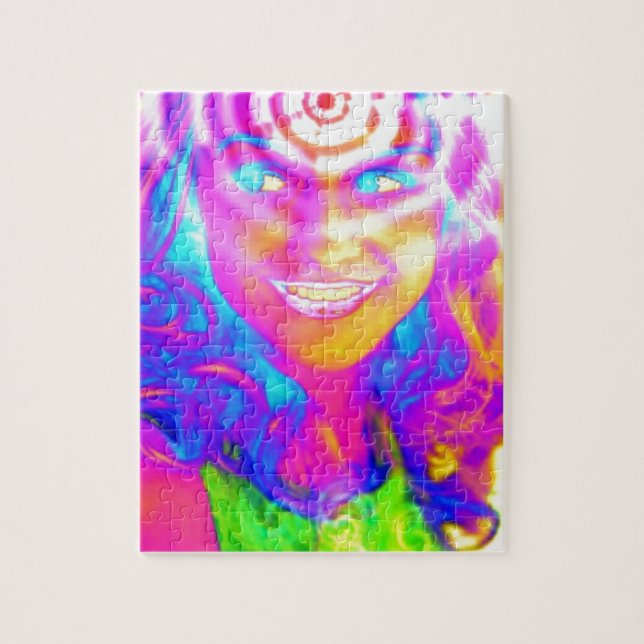 Electric Rainbow Jigsaw Puzzle (Vertical)